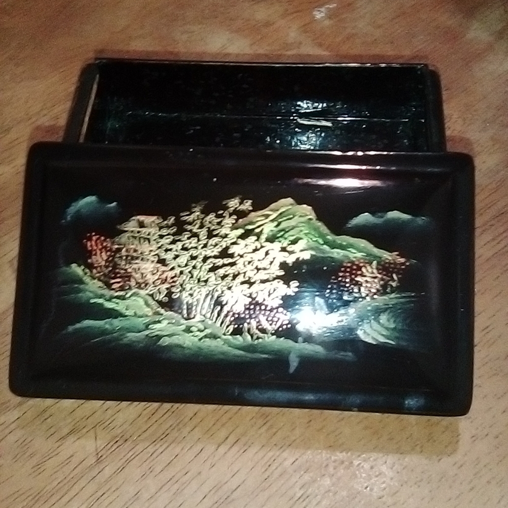 VINTAGE Trinket /Jewelry BOX  70' s